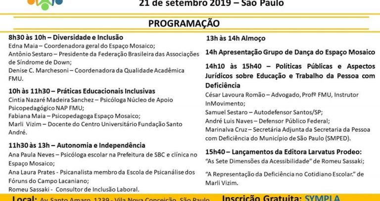 em fundo branco, convite traz as informações da matéria
