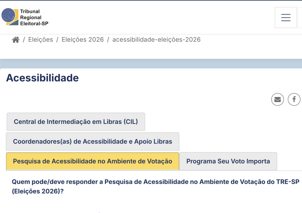 Print da página do Tribunal Regional Eleitoral, que pode ser acessada pelo link divulgado no texto.